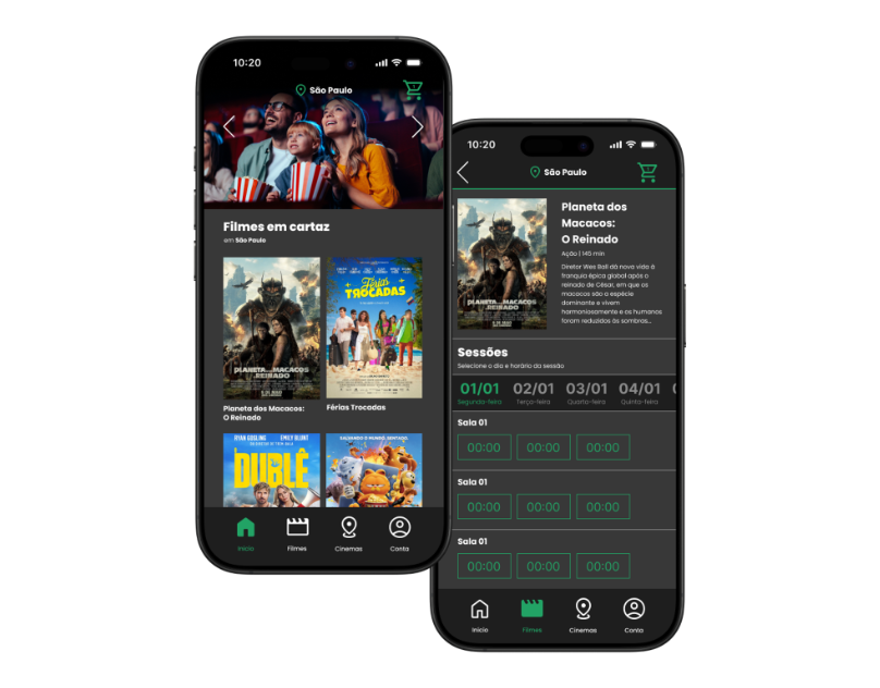 App de bilheteria de cinema